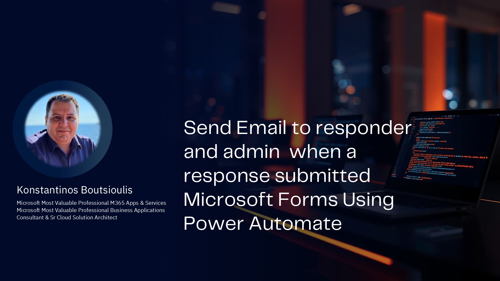 Send Email to responder and admin  when a response submitted Microsoft Forms Using Power Automate