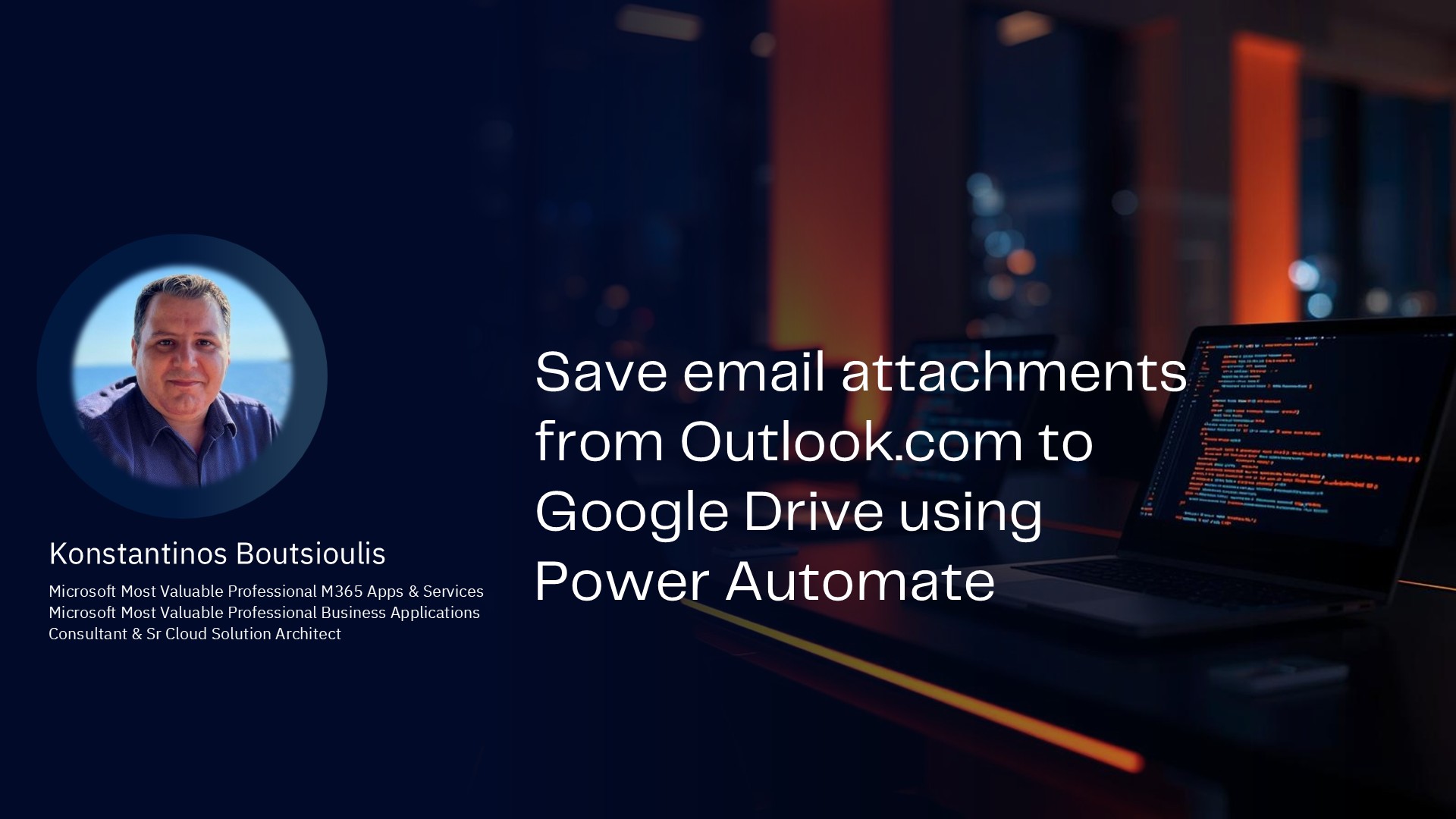 Save email attachments from Outlook.com to Google Drive using Power Automate