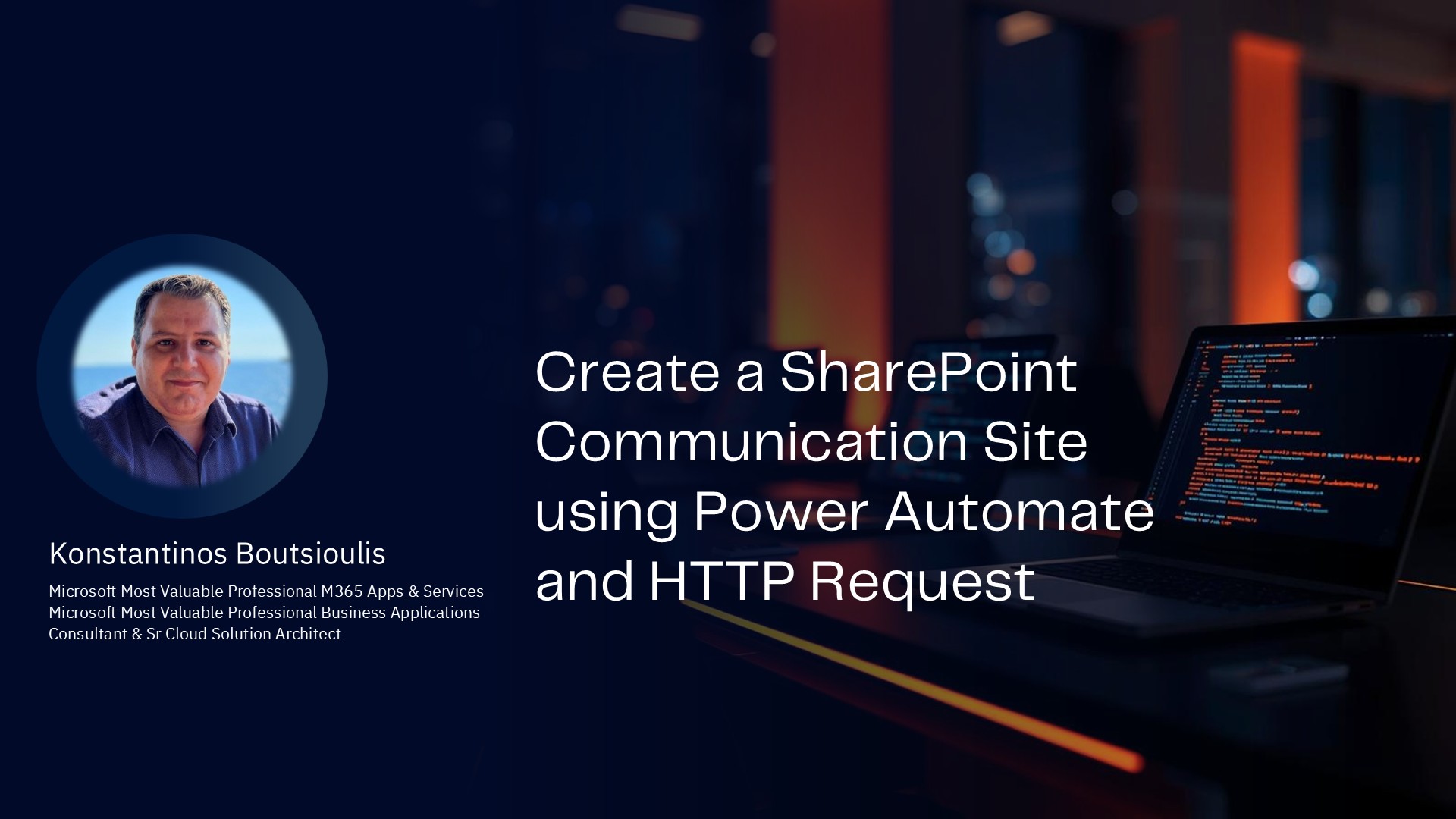 Create a SharePoint Communication Site using Power Automate and HTTP Request